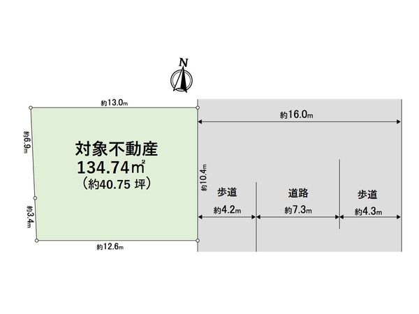 大阪市淀川区西宮原3丁目 土地 区画図