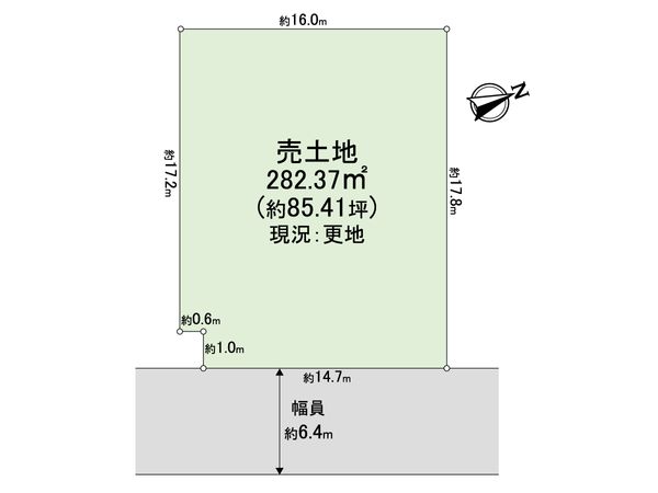 吹田市青山台4丁目 土地 区画図