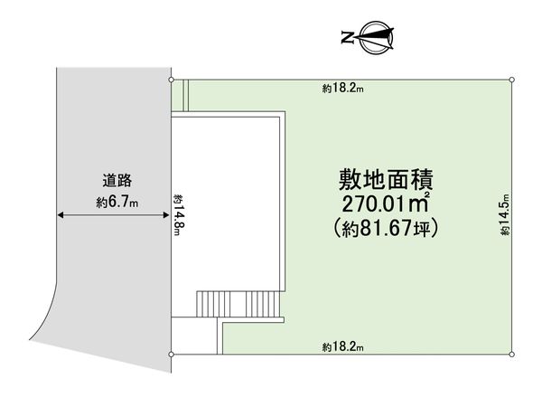 吹田市山田西3丁目 土地 区画図