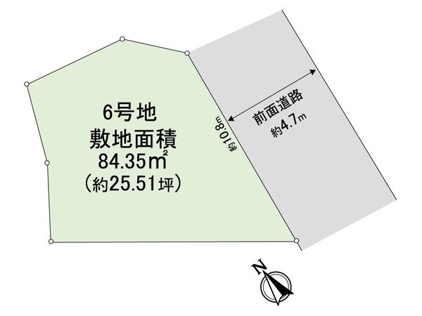 豊中市東泉丘1丁目 6号地 区画図