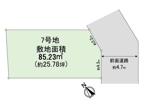 豊中市東泉丘1丁目 7号地 区画図