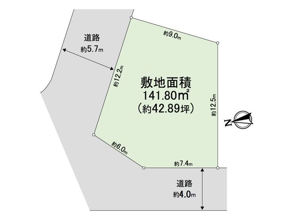 豊中市東豊中町4丁目 土地 区画図 豊中市東豊中町4丁目 土地 区画図