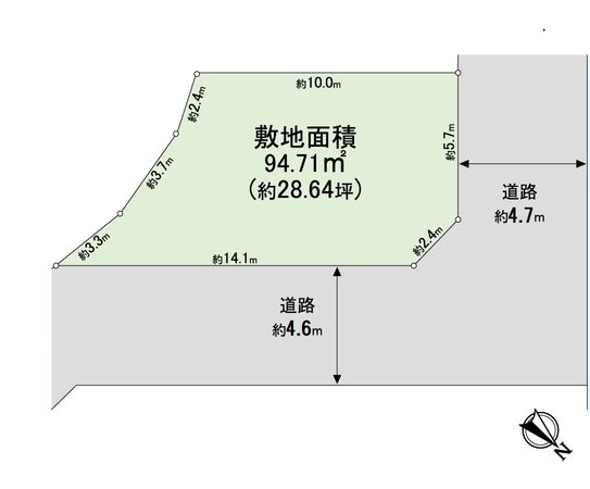 豊中市東泉丘2丁目 土地 区画図 豊中市東泉丘2丁目 土地 区画図