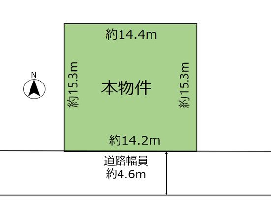 箕面市粟生外院3丁目 土地 区画図 箕面市粟生外院3丁目 土地 区画図