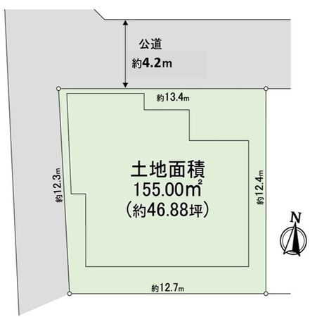 箕面市箕面7丁目 土地 区画図 箕面市箕面7丁目 土地 区画図
