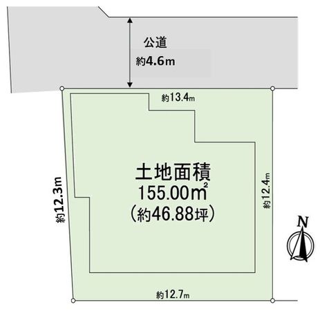 箕面市箕面7丁目 土地 区画図 箕面市箕面7丁目 土地 区画図