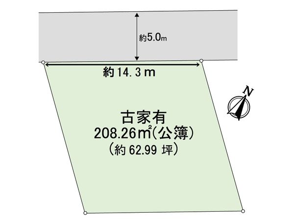 豊中市緑丘1丁目 土地 区画図