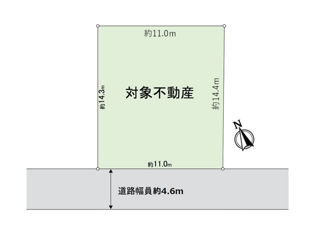 吹田市山田 西1丁目 土地 区画図