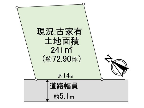 豊中市緑丘3丁目 土地 区画図 豊中市緑丘3丁目 土地 区画図