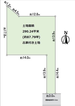 箕面市粟生外院3丁目 土地 区画図 箕面市粟生外院3丁目 土地 区画図