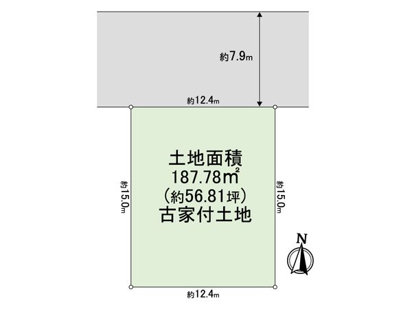 箕面市外院3丁目 土地 区画図 区画図