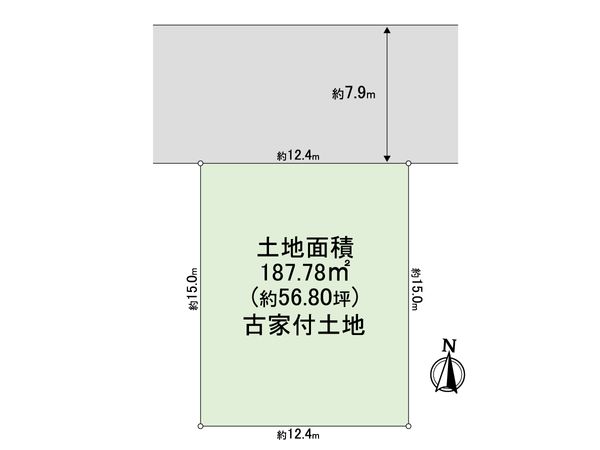 箕面市外院3丁目 土地 区画図