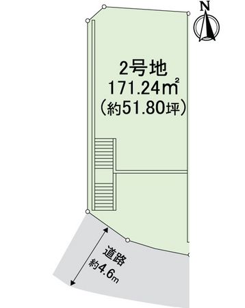センシア箕面2丁目 2号地 区画図 センシア箕面2丁目 2号地 区画図