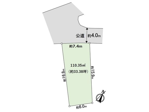 豊中市永楽荘2丁目 土地 区画図 豊中市永楽荘2丁目 土地 区画図