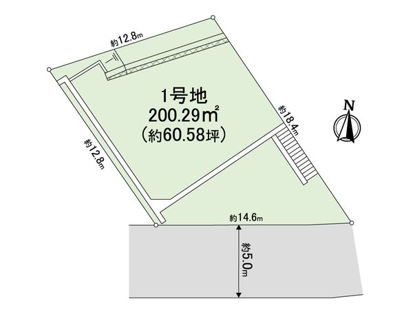 豊中市東豊中町4丁目 1号地 区画図 豊中市東豊中町4丁目 1号地 区画図