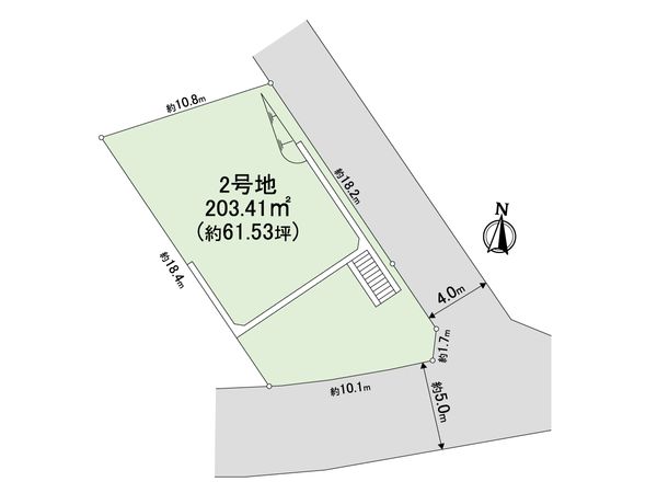 豊中市東豊中町4丁目 2号地 区画図 豊中市東豊中町4丁目 2号地 区画図
