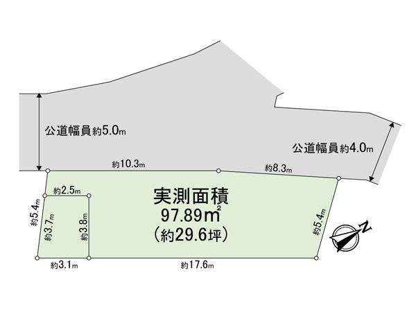 箕面市桜井3丁目 土地 区画図