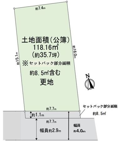 茨木市竹橋町 土地 区画図 茨木市竹橋町 土地 区画図