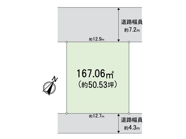 箕面市箕面8丁目 土地 区画図 箕面市箕面8丁目 土地 区画図