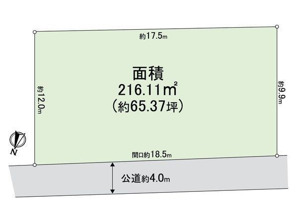 豊中市東豊中町1丁目 土地 区画図 豊中市東豊中町1丁目 土地 区画図