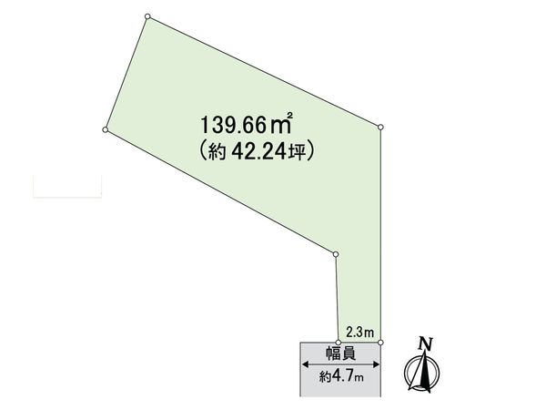 箕面市稲3丁目 3号地 区画図 箕面市稲3丁目 3号地 区画図