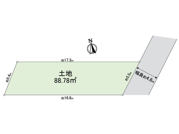 箕面市箕面6丁目 土地 区画図 箕面市箕面6丁目 土地 区画図
