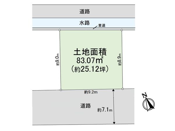 茨木市並木町 土地 区画図 茨木市並木町 土地 区画図