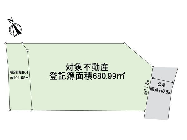 吹田市古江台2丁目 土地 区画図 区画図