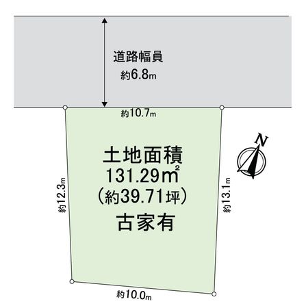 箕面市半町2丁目 土地 区画図 箕面市半町2丁目 土地 区画図
