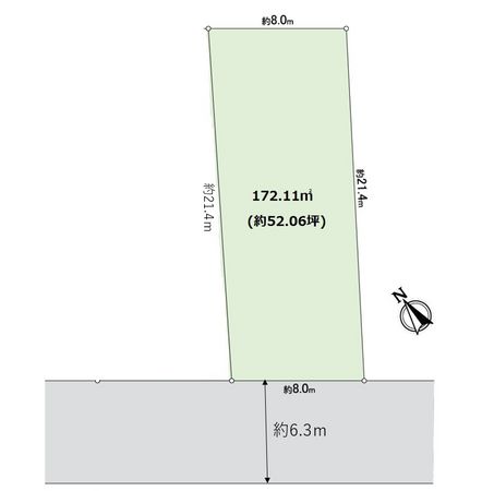 豊中市緑丘3丁目 B号地 区画図 豊中市緑丘3丁目 B号地 区画図