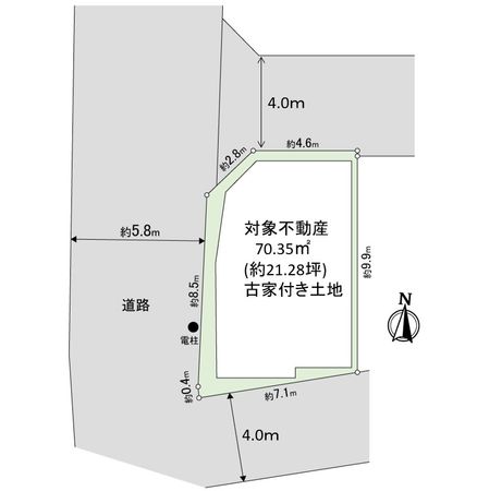 大阪市淀川区田川北1丁目 土地 区画図 区画図