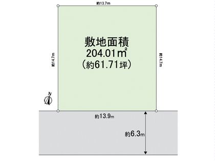 箕面市新稲4丁目 戸建て 区画図 箕面市新稲4丁目 戸建て 区画図