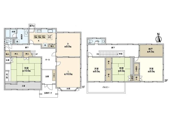 箕面市新稲4丁目 戸建て 間取図(平面図)