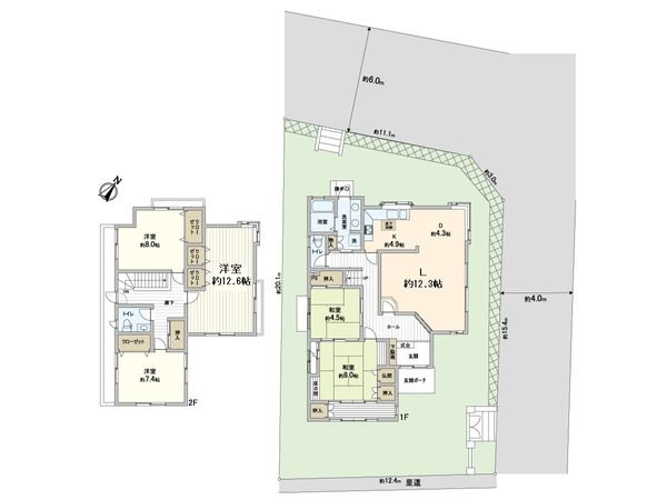 箕面市桜井3丁目 戸建 間取図(平面図) 箕面市桜井3丁目 戸建 間取図(平面図)