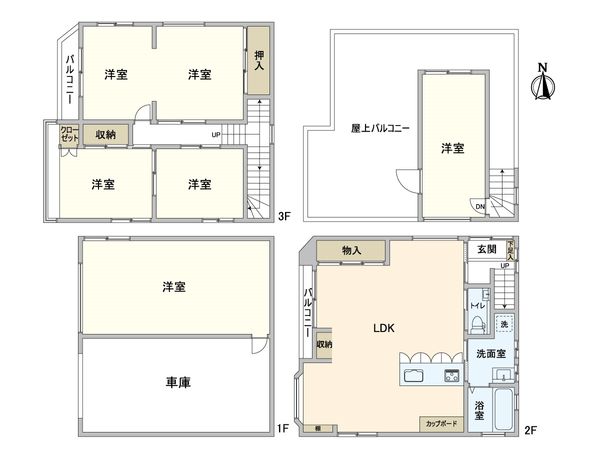 豊中市西泉丘1丁目 戸建 間取図(平面図) 豊中市西泉丘1丁目 戸建 間取図(平面図)