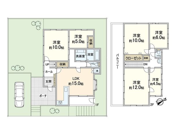 箕面市今宮4丁目 戸建 間取図(平面図) 箕面市今宮4丁目 戸建 間取図(平面図)