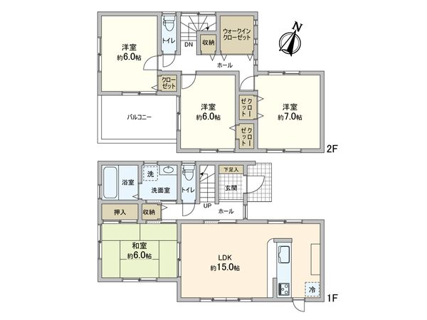 箕面市今宮3丁目 戸建 間取図(平面図)