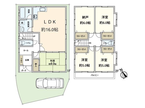 吹田市山田東一丁目 戸建 間取図(平面図)