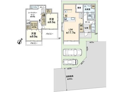 吹田市山田東1丁目 戸建 間取図(平面図)