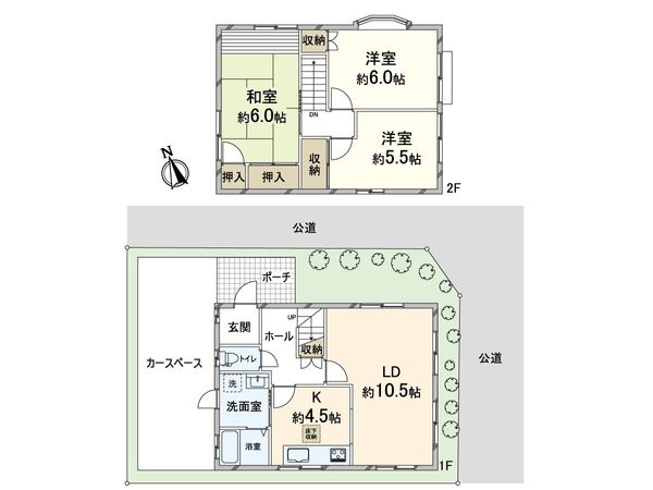 箕面市新稲6丁目 戸建 間取図(平面図)