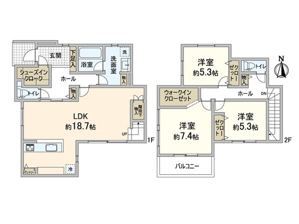 箕面市桜3丁目 4号棟 間取図(平面図)