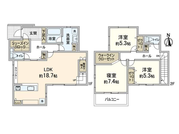 箕面市桜3丁目 4号棟 間取図(平面図)
