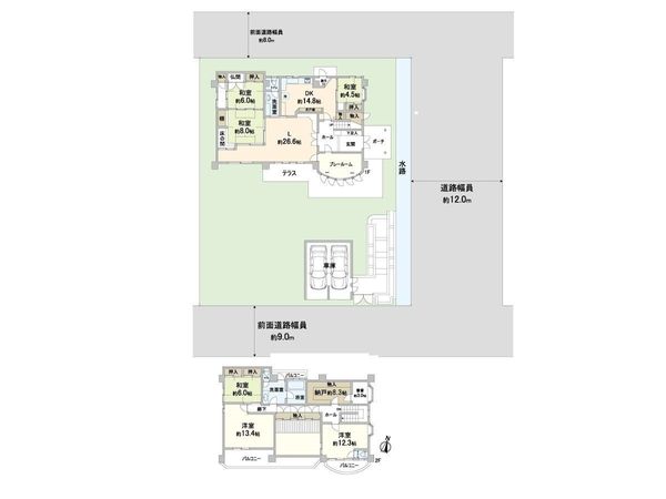 箕面市石丸三丁目 一戸建住宅 間取図(平面図) 箕面市石丸三丁目 一戸建住宅 間取図(平面図)