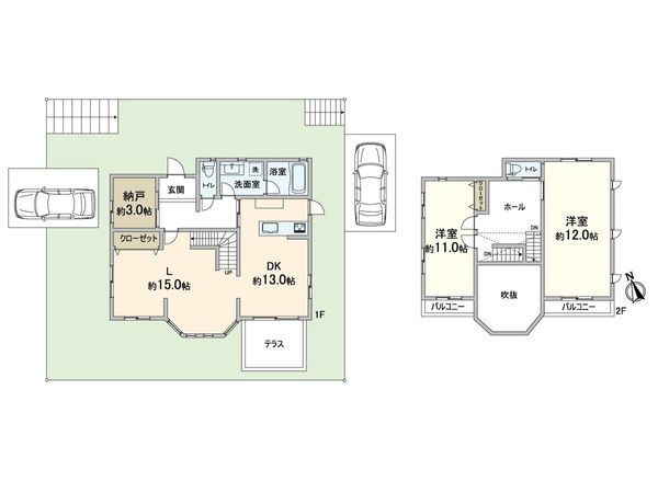 小野原西3丁目 戸建 間取図(平面図) 小野原西3丁目 戸建 間取図(平面図)