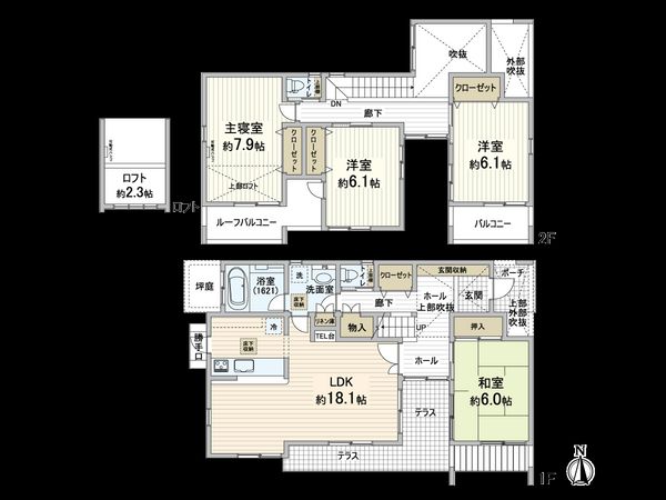 箕面市桜ケ丘1丁目 戸建 間取図