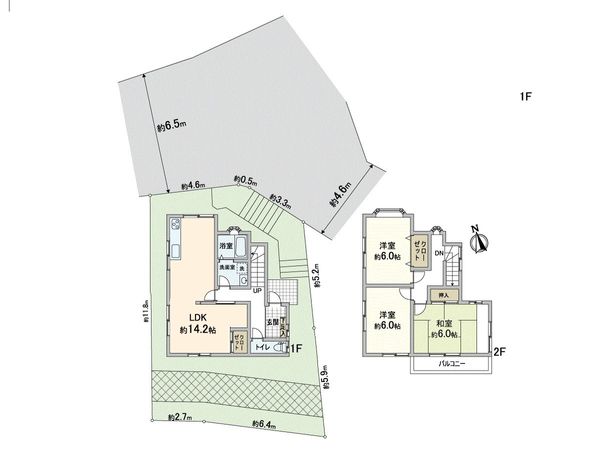 箕面市小野原東1丁目 戸建 間取図(平面図) 箕面市小野原東1丁目 戸建 間取図(平面図)