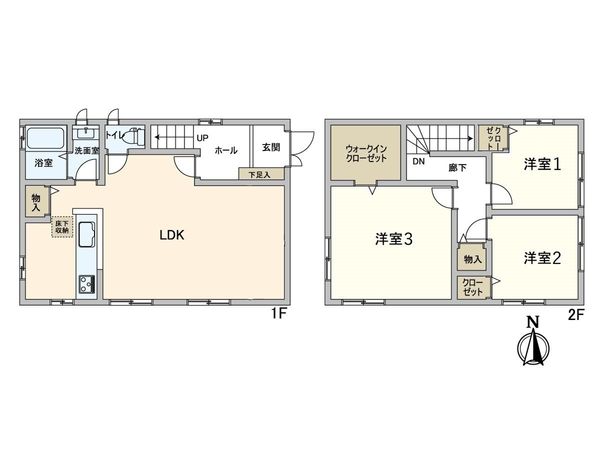箕面市坊島1丁目 戸建 間取図(平面図) 箕面市坊島1丁目 戸建 間取図(平面図)