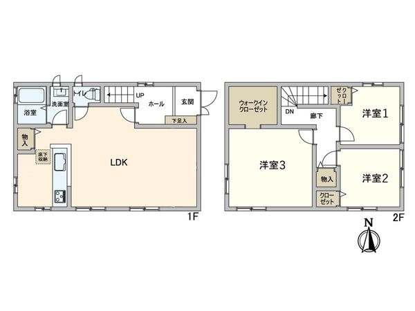 箕面市坊島1丁目 戸建 間取図(平面図)