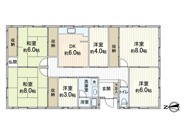 箕面市箕面2丁目 戸建 間取図(平面図) 箕面市箕面2丁目 戸建 間取図(平面図)