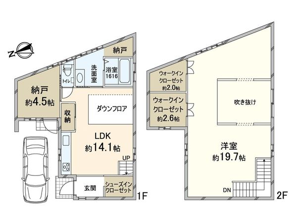 豊中市春日町3丁目 戸建 間取図(平面図) 豊中市春日町3丁目 戸建 間取図(平面図)
